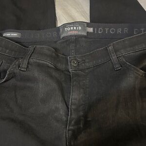 Torrid Black Sky High Skinny Jeans